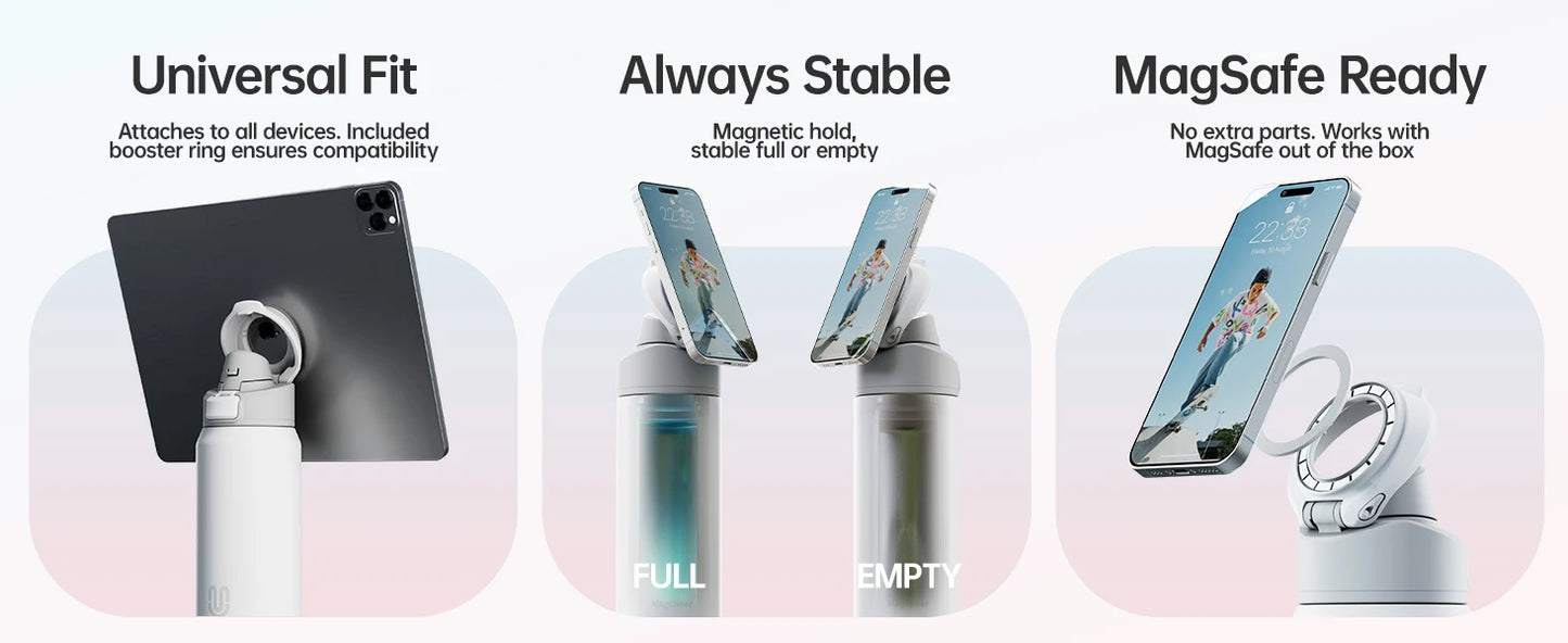 MagFusion Bottle | The Perfect Blend of Hydration and Convenience with Magnetic Phone Holder